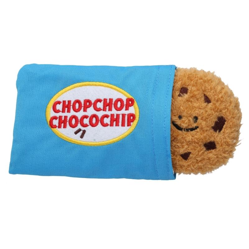 

Snuffle Dog Toys Plush Chew Toy Squeak Cookie for Small Dogs Hide & Seek for Pla 1