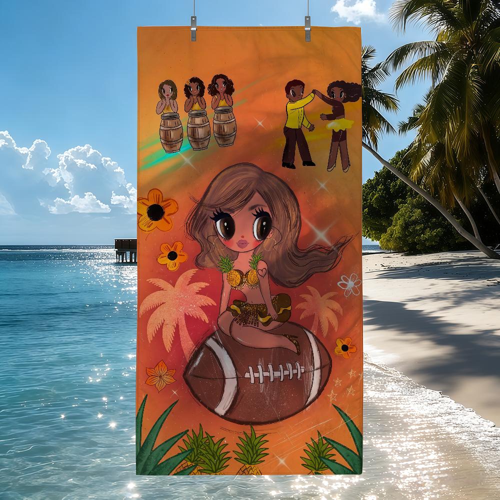 Colombian Singer K-Karol G Towel Drying Bath Towel Applicable To Light Swimming Camping Yoga Beach Out
