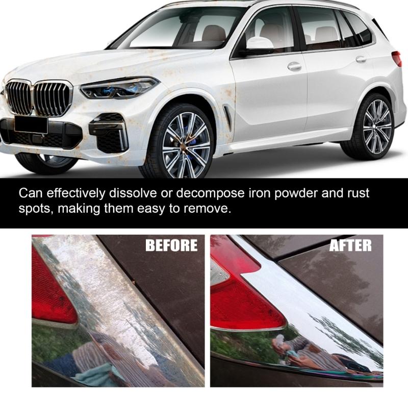 Iron Particle Cleaner Formula Iron Remover Spray for Car Paint Stains Removal
