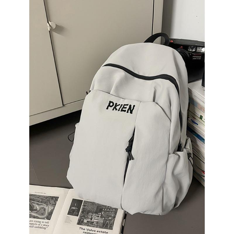 Leisure Travel Backpack New Large-capacity Junior High School Student Schoolbag Simple Backpack
