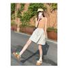 Quick Drying Sports Shorts for Women's Summer Casual Shorts with Elastic Waistband and Front Slit Design, Work Pants Skirt