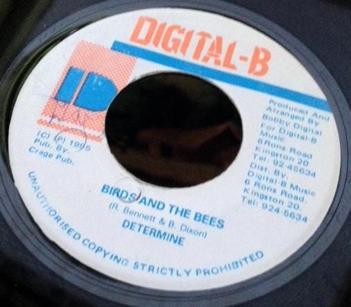 

7inch Record DETERMINE - Birds And The Bees NONE Digital-B 1995 Jamaica Reggae, Ska & Dub Used