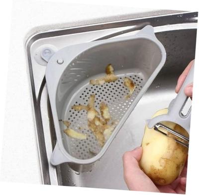 Sink Drain Basket with Cups Garbage Basket for Kitchen Sink Grey Prevents Clogs and Traps Food Debris Kitchen Supplies for Home