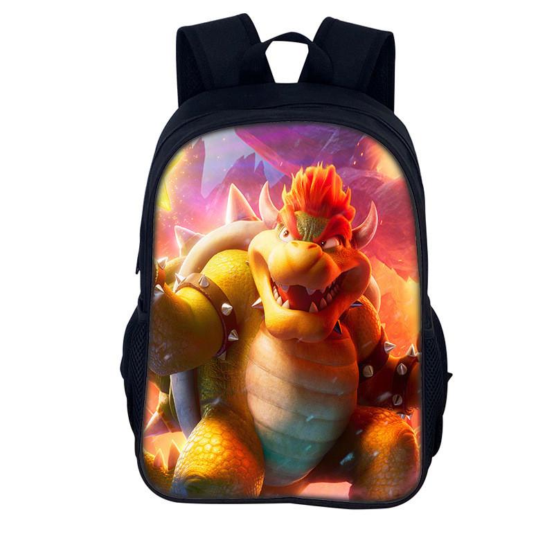 Super Mario Bros Backpack For Kids With Breathable Nylon Material For School Use