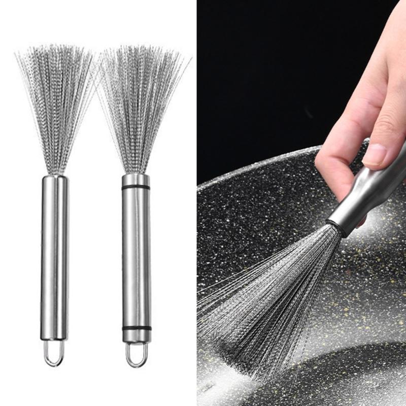 Heavy Duty 304 Stainless Steel Cleaning Brush For Thorough Cleaning Of Kitchen Utensils