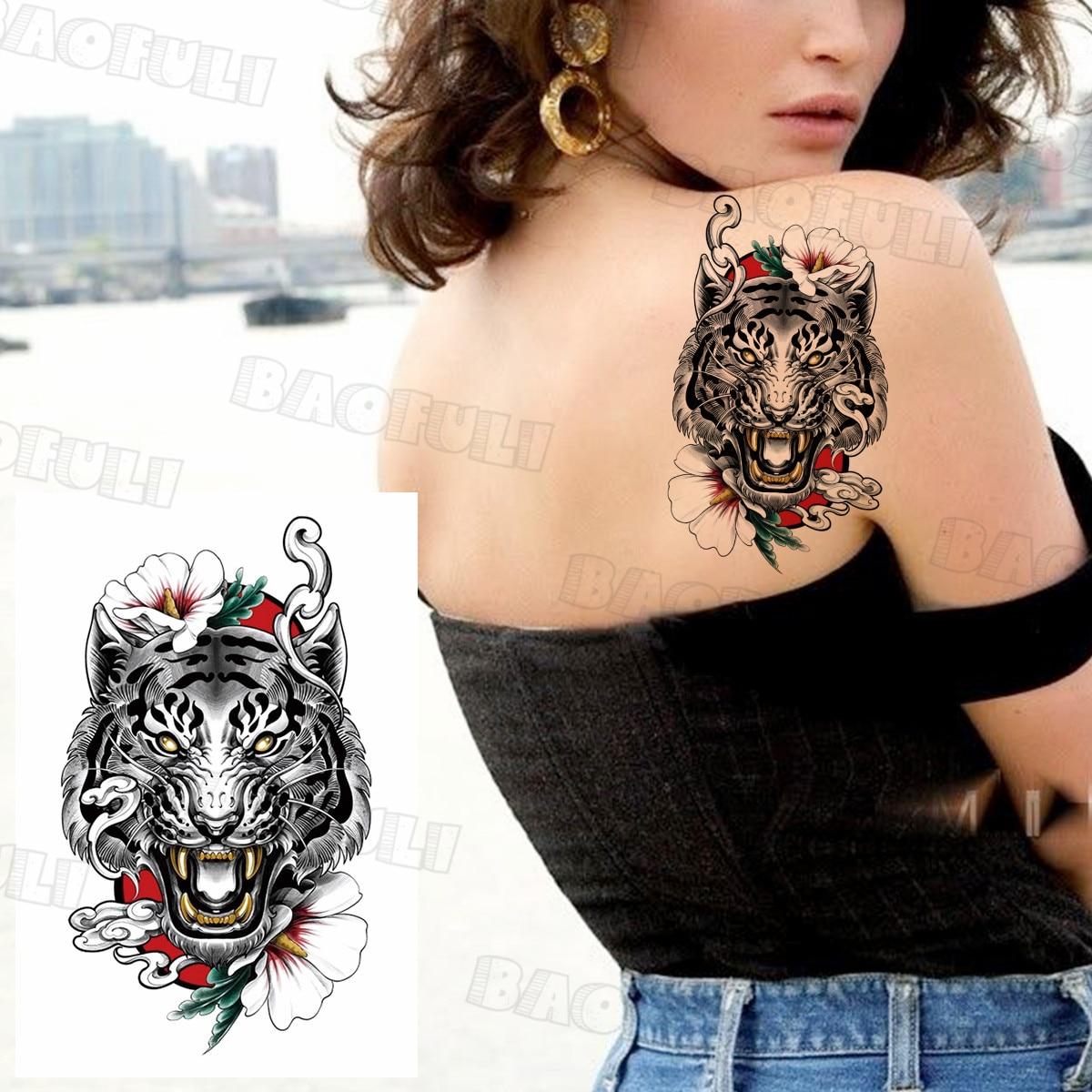 

DIY Компас Корабль Якорь Временные Татуировки Для Мужчин Взрослых Поддельные Лев Тигр Дракон Астронавт Татуировки Наклейки Уникальные Водонепроницаемые Татуировки