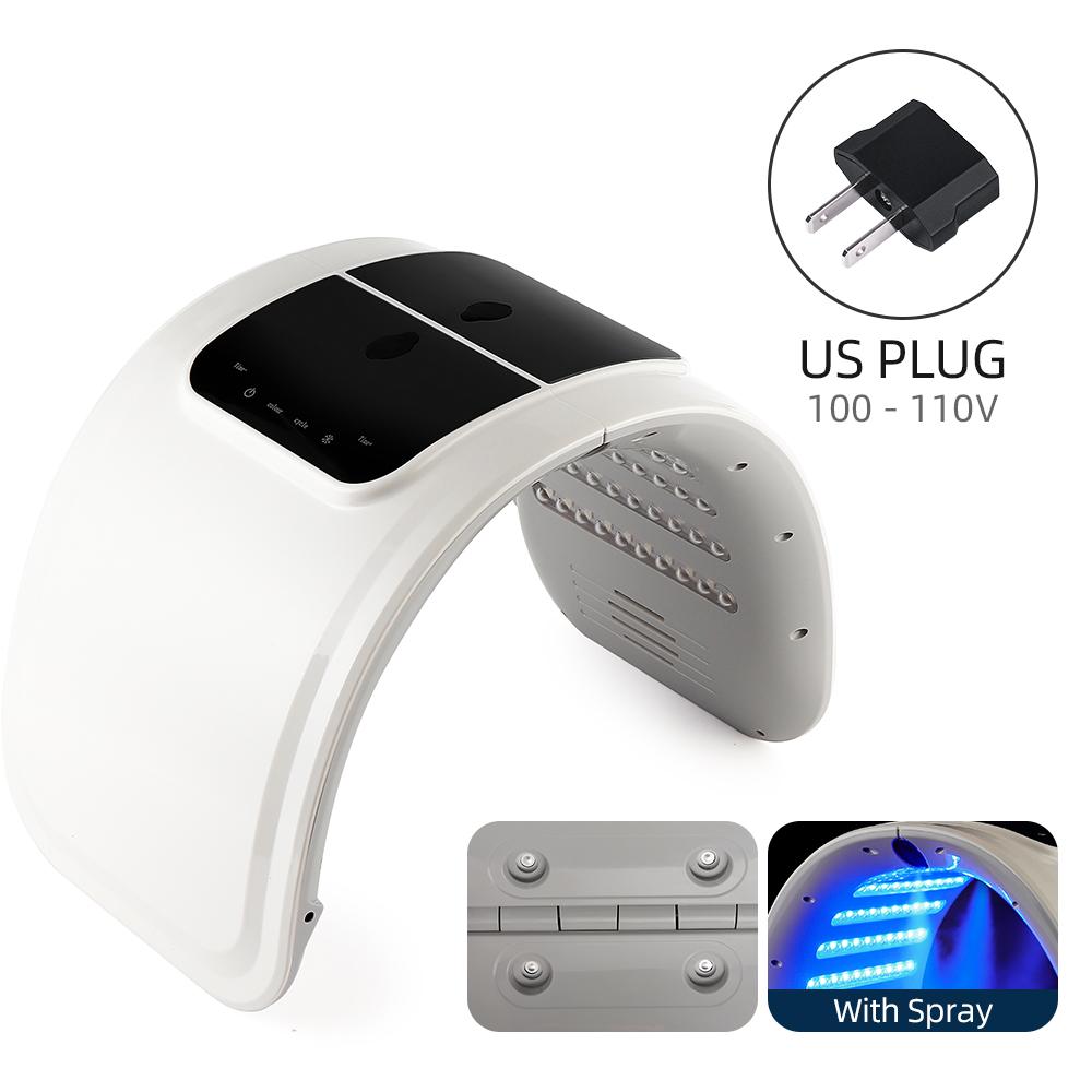 

foreverlily LED Face Mask PDT Machine 7 Colors Light Photon Skin Rejuvenation Facial Body Beauty Spa Nano Spray Face Body Mist