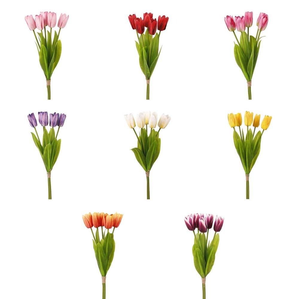 Realistic Simulation Big Tulip Real Touch Faux Tulip Branch Fake Flower  Dining Table