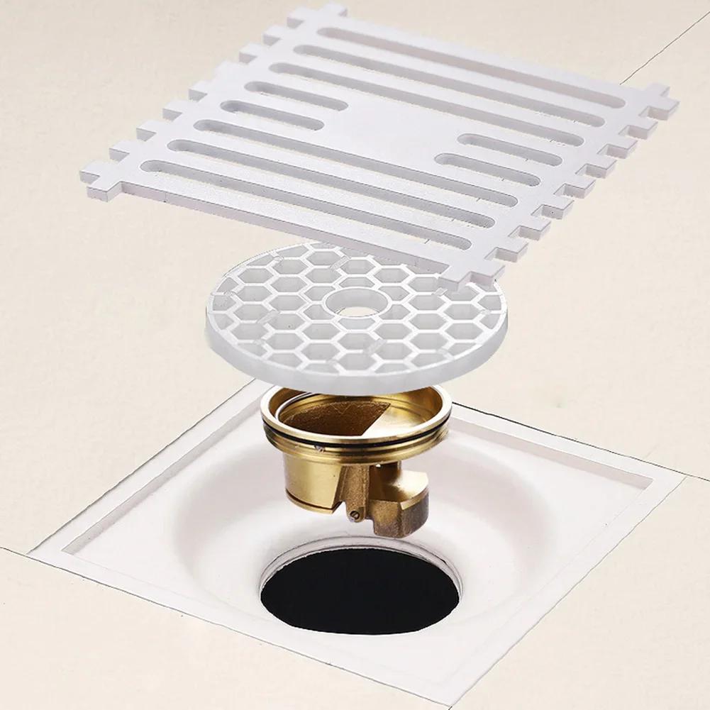 Shower Floor Drain Stainless Steel Floor Drain Toilet Bathroom Sewer Square Anti-odor Drainer Cover Bathroom Accessories