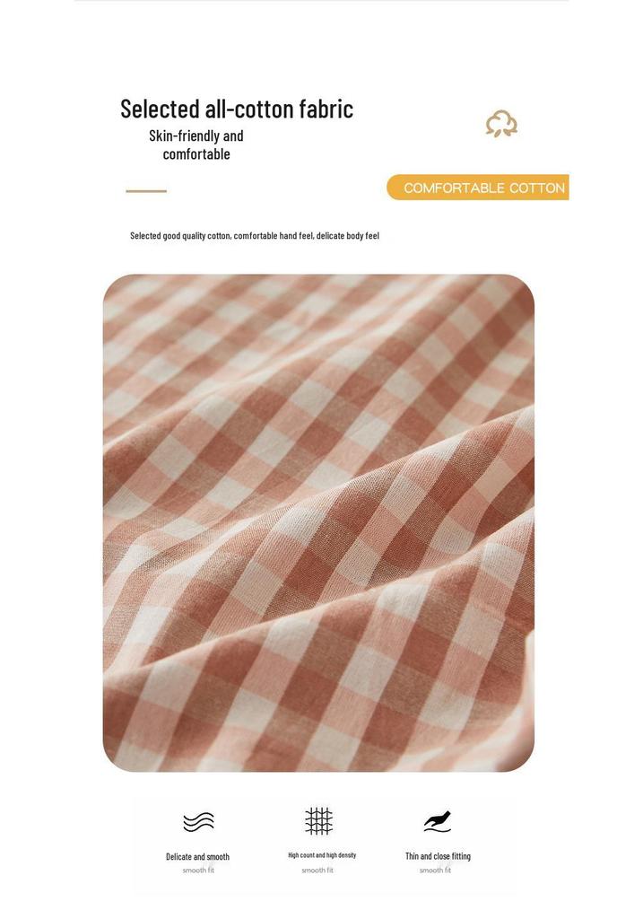 Class A 100% Cotton Zippered Mattress Protector for Student Dormitory - Single Bed, Dustproof Pure Cotton Cover.