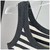 Canottiera a Righe Bianche e Nere in Cotone Modal Intimo per Completi Versatile Quotidiano Elastico Aderente Strato Base Tessuto Morbido Capo Interno ed Esterno