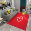 Romantic Love Pattern Carpet Living Room Carpet Bedroom Bathroom Decorative Mat Corridor Door Mat Non-slip Entrance Mat Gifts