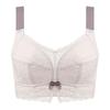 Summer ultra-thin large-breasted small underwear women's all-inclusive steel-free white sexy large-size bra