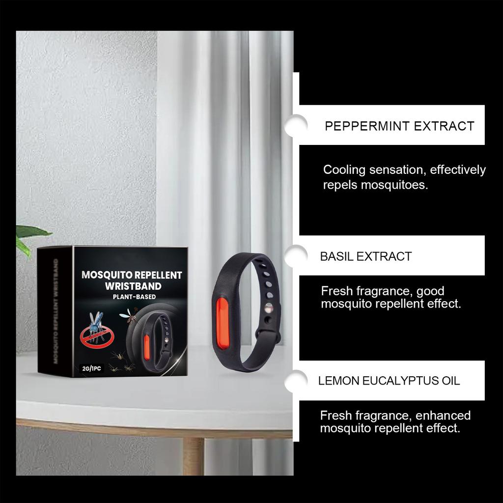 Pflanzenöl-Armband, frisch, sanft, leicht und tragbar, für den Körper, Silikon-Armband für den Außenbereich, 2 ml