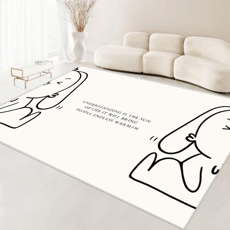 Cartoon Style Living Room Carpet Children's Room Home Carpet Bedroom Full Bed Carpet Anti Slip Dirt Resistant Washable Carpet
