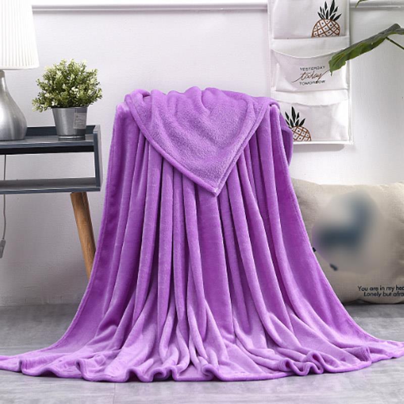 Solid Color Farai Wool Blanket Coral Wool Pet Blanket Cross Border Flannel Blanket Gift Coral Wool