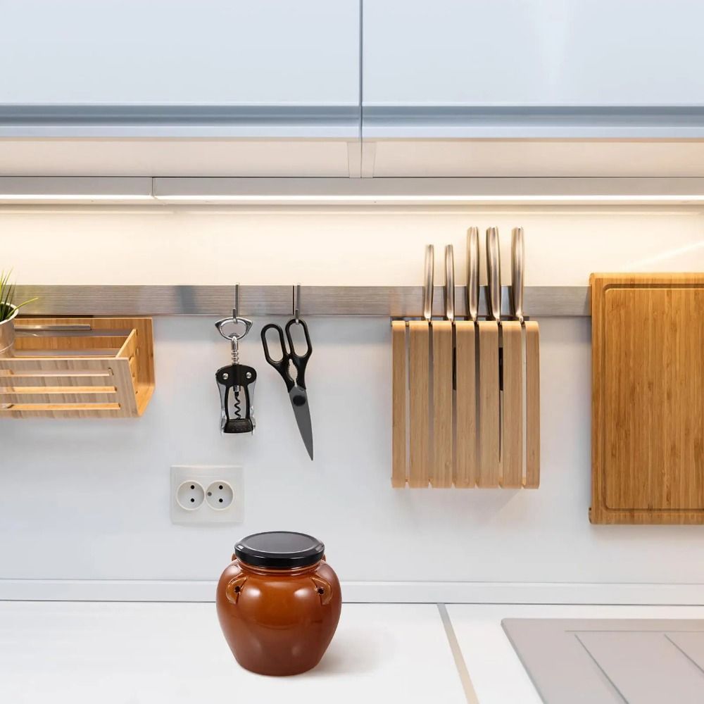 Ceramic /Mason Lid Ceramic Pickle Jar Sealed Pickels Making Containers Sauerkraut Crock  Home