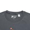 Fila Original Versatile Cute Dog Embroidery T-Shirt Women Tops Charming-Gray F61W629108FDY