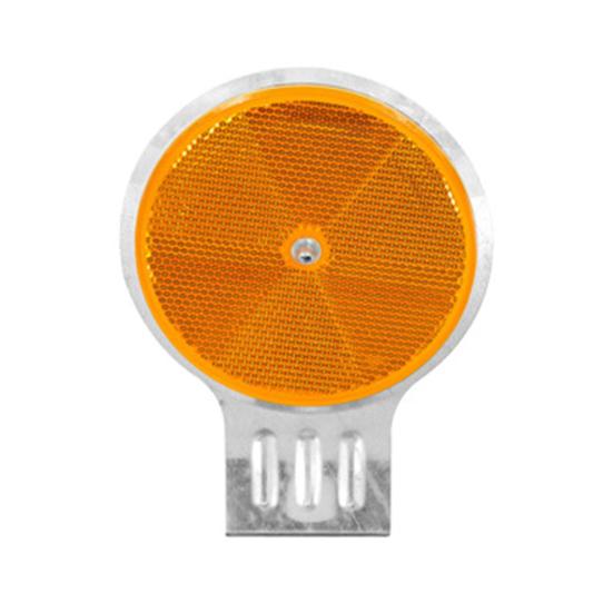 Yansıtıcı Araba Yolu İşaretleyici Çift Taraflı Uyarı İşareti Yüksek Görünürlüklü Metal Şerit Reflektörü Acil Durum İnşaatı İçin