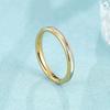 Titanium Steel Korean Simple and Colorful Fritillary Ring Electroplating Niche Smooth Shell Ring Female Ins Accessories
