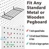 1/5pcs Home Decor Decoration Hanging Frame Iron Grid Tools Pegboard Hooks Peg Board Shelf