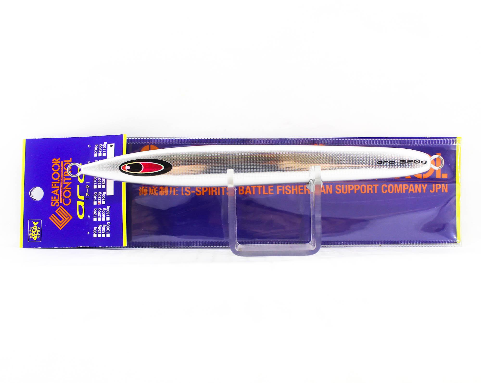 Seafloor Control Metal Jig Arc 320 grams Zebra Orange GR (7560)