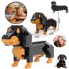 Mini Dog Dachshund Building Blocks Toys For Kids Adults Detailed Lifelike Design Fun Educational Construction Set and STEM DIY Model Kit 3D