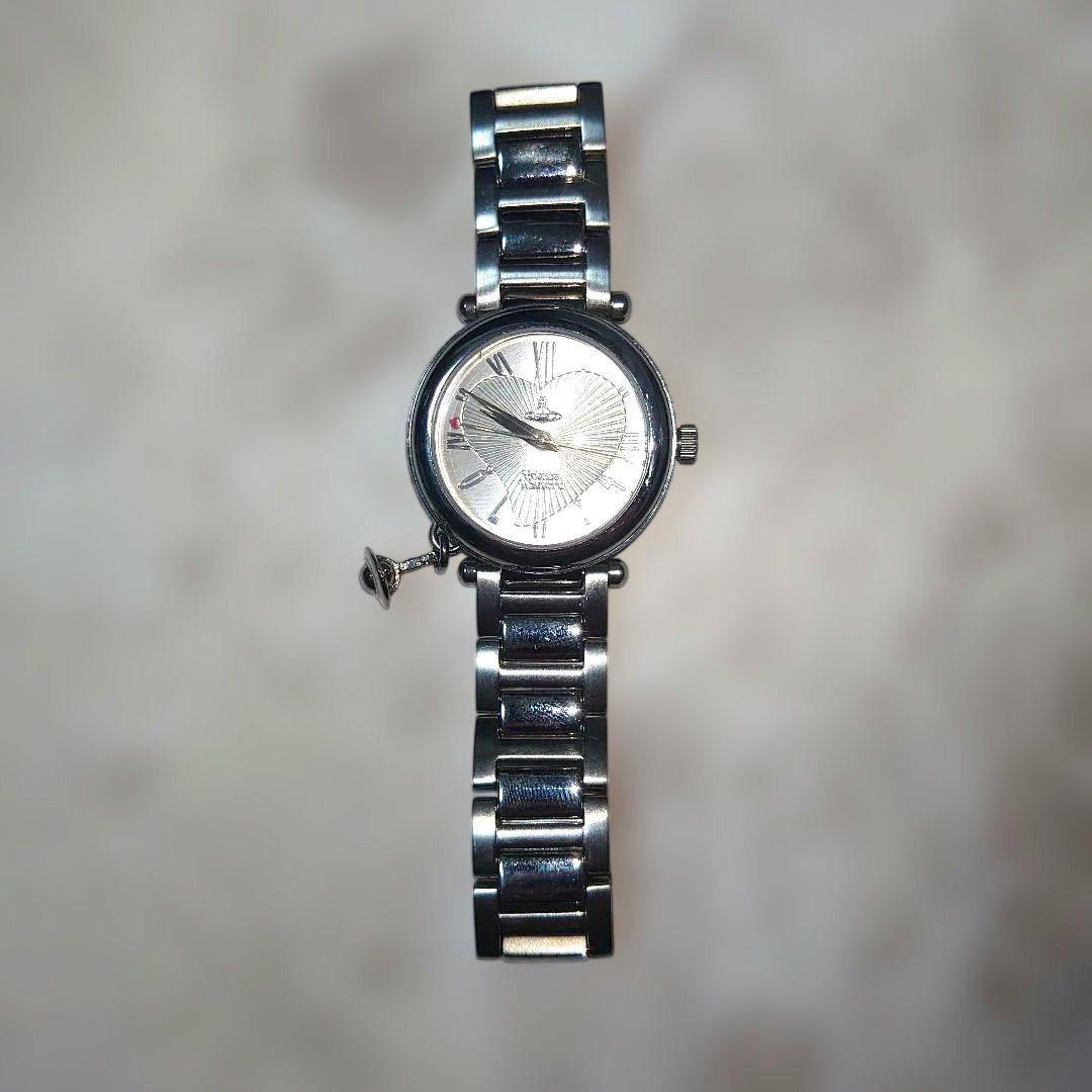 Used Vivienne Westwood watch with heart dial charm