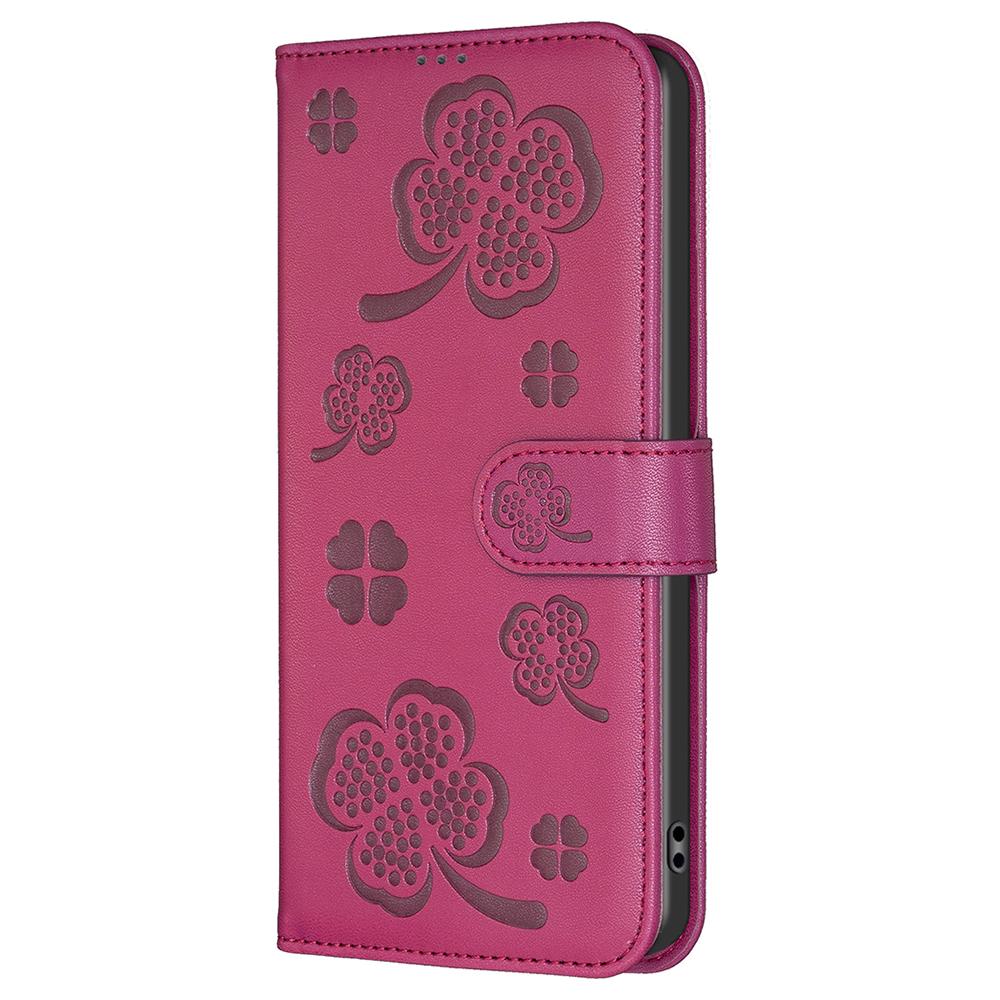 For Xiaomi Redmi 13 5G/13 4G/Poco M6 4G Case Wallet Leather Phone Cover Lucky Clover Imprinting