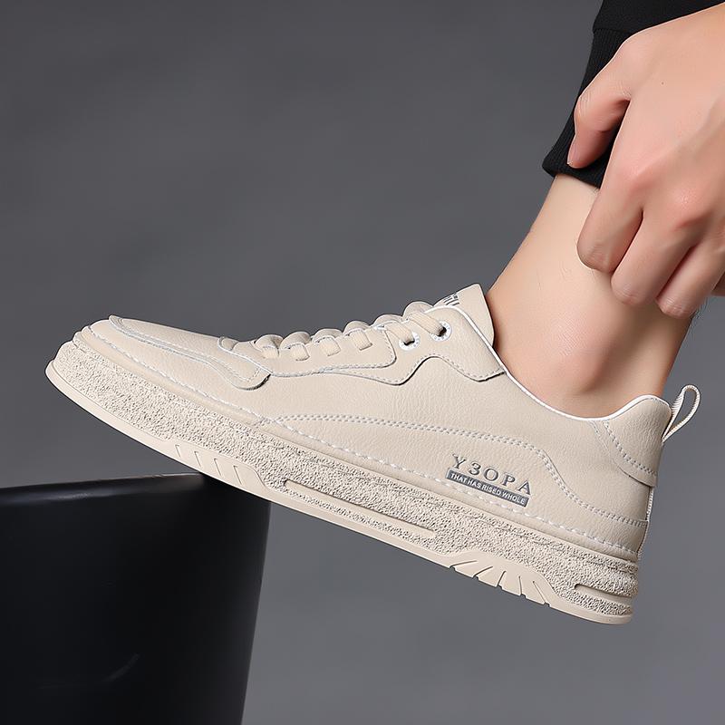 Модные мужские новые повседневные туфли из натуральной кожи для активного отдыха — фото 6