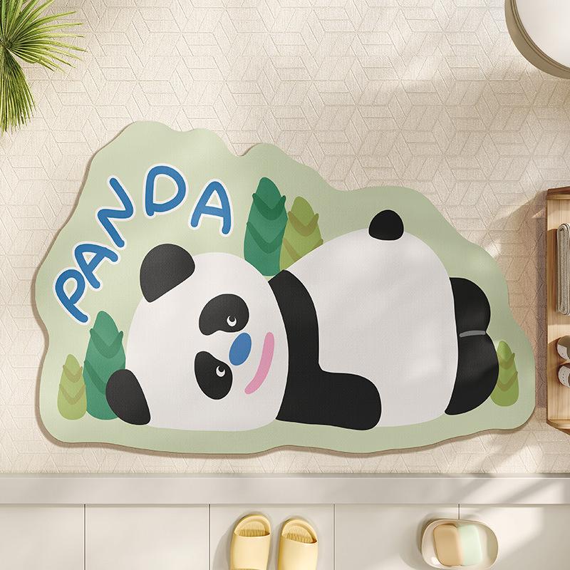 

Diatom Mud Water-absorbing Floor Mat Bathroom Door Anti-slip Foot Mat Toilet Toilet Anti-fall Pad Bathroom Quick-drying Soft Pad 40*60cm