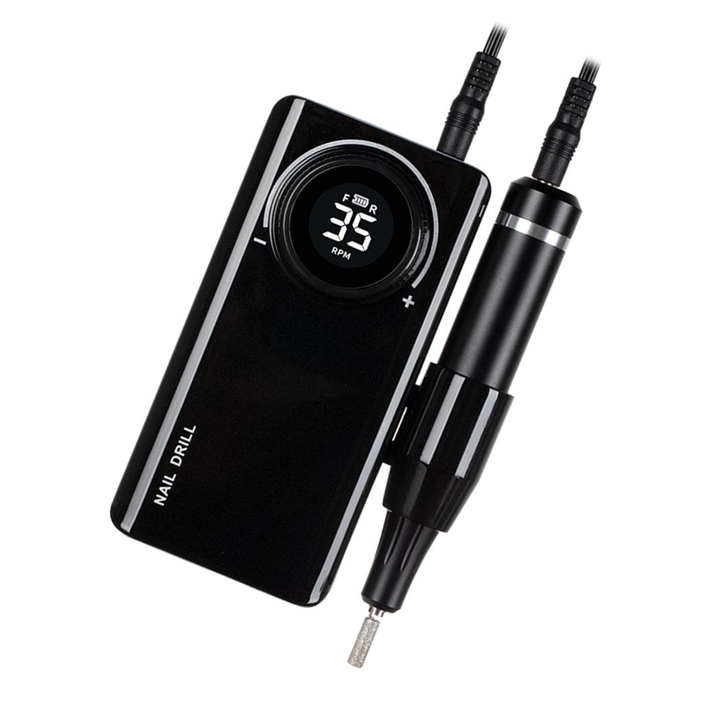 Professional 0-35000RPM Electric Nail Drill Machine for Acrylic Nails with 6 Drill Bits for Home Manicure Pedicure Use