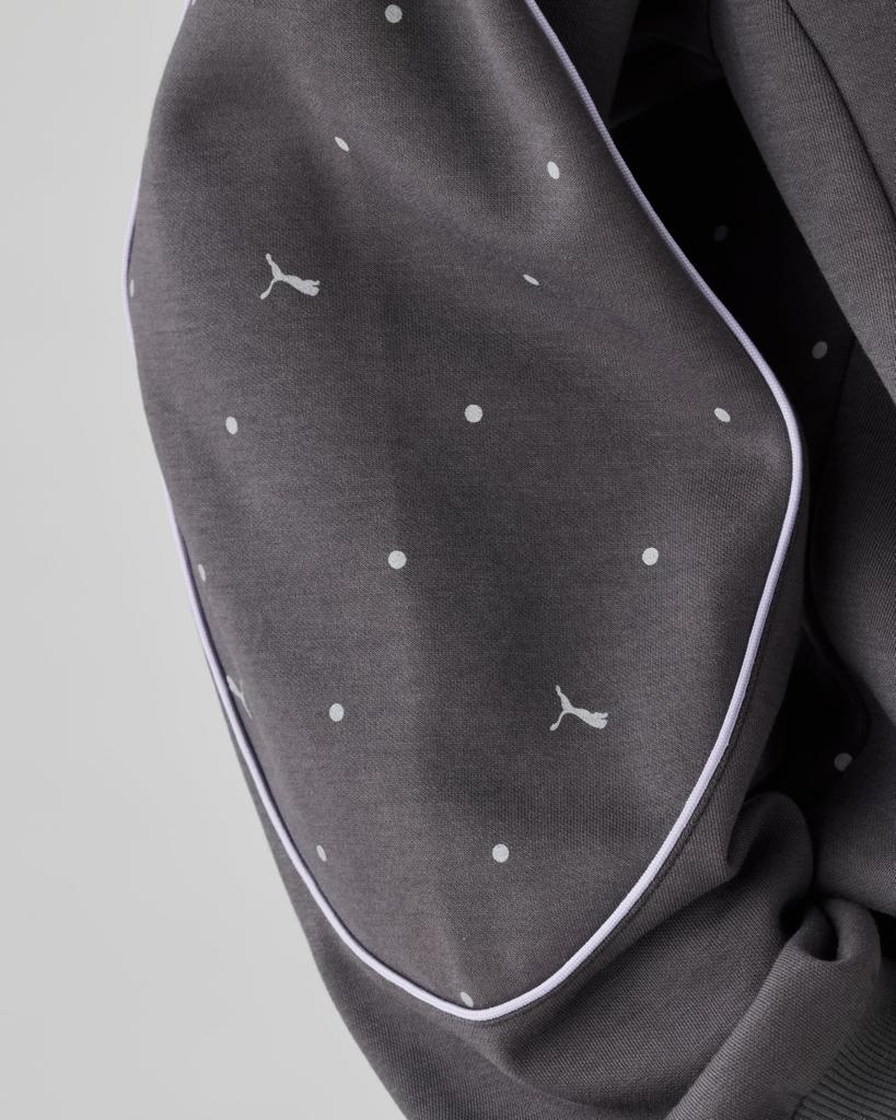 Puma 690174 Women's Core Heritage MX Track Jacket, Casual, Sports Jersey,, 25 Fall Winter Color Dusky Gray (44), L