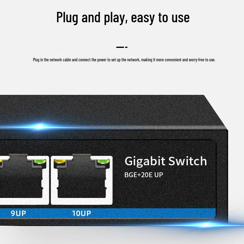 Fengyingzi 10-Port Gigabit Ethernet Switch
