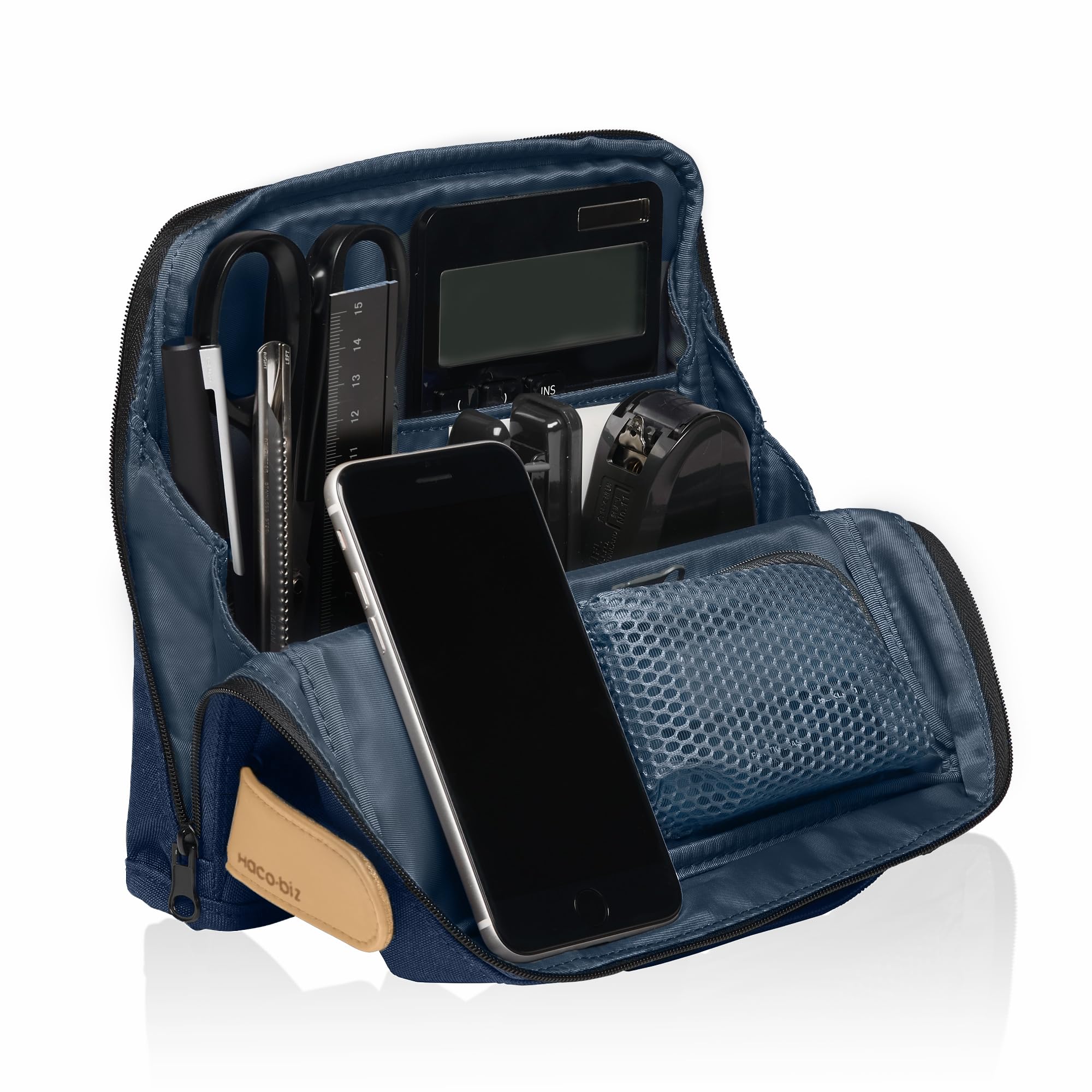 

KOKUYO Сумка-в-сумку Органайзер для ручек и гаджетов Пенал Hakobiz Индиго Синий AMKAHA-HB11DB