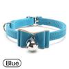 Pet Collar Cute Kitten Velvet Bow Tie Safety Elastic Adjustable Bowtie Bell Cat Dog Safety Buckle Collar