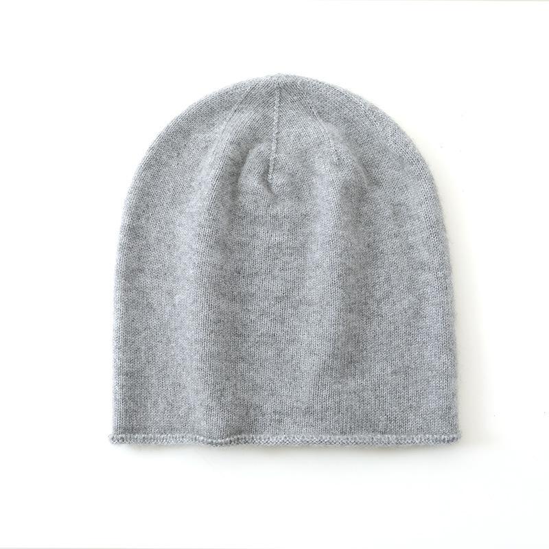

Soft and Glutinous Cashmere New Autumn and Winter Unisex Solid Color Warm Ear Protecting Woolen Cap Simple Knitted Casual Cap One size