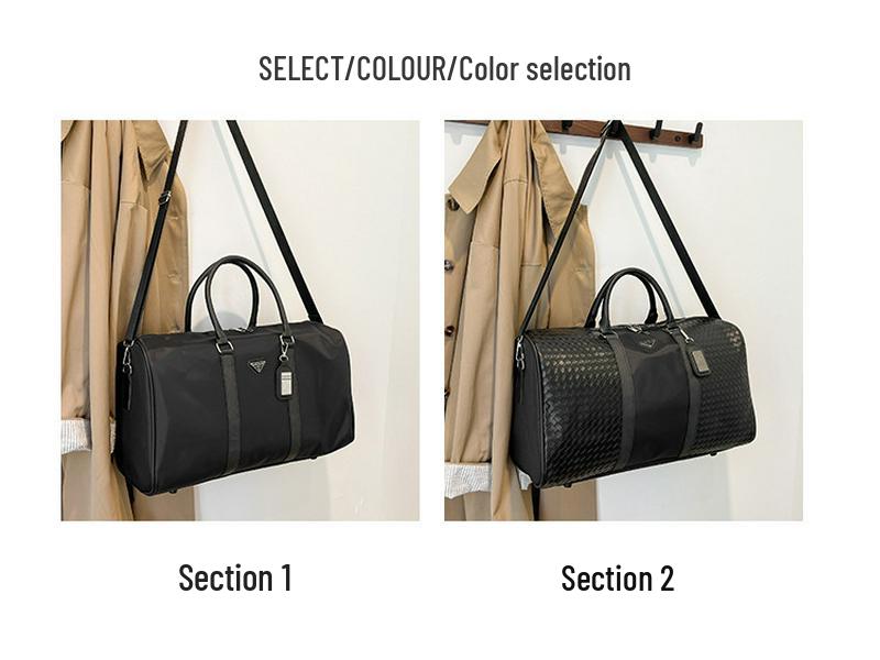 Men's Large Capacity Korean Style Casual Business Travel Shoulder Bag