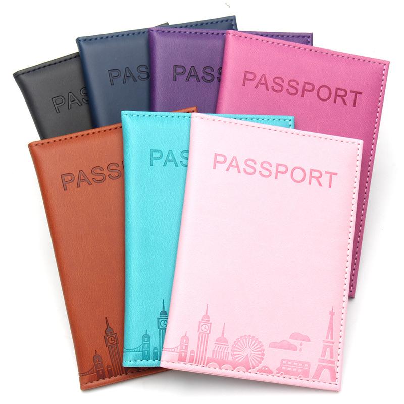 

Ferris Wheel Printed Passport Cover Iron Tower Passport Case Lightweight Leather Passport Organizer Id Holder Air Ticket Holder