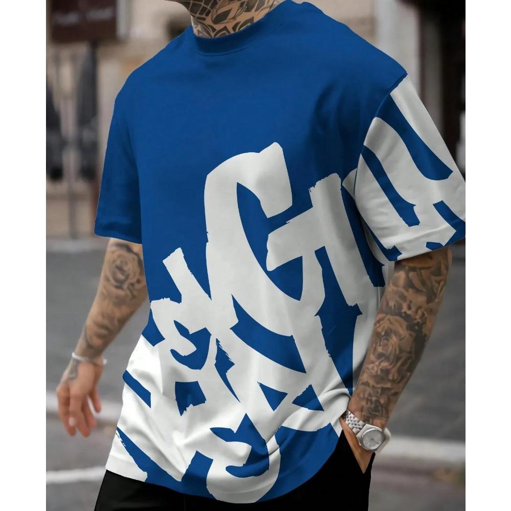 3d Printing Summer T-shirt for Men's Casual Short-sleeved T-shirt Retro Casual Oversize Round Neck Women T-shirt Tops