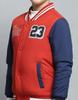MONTE CARLO Boys Printed Rust Mock Neck Full Sleeve Jacket