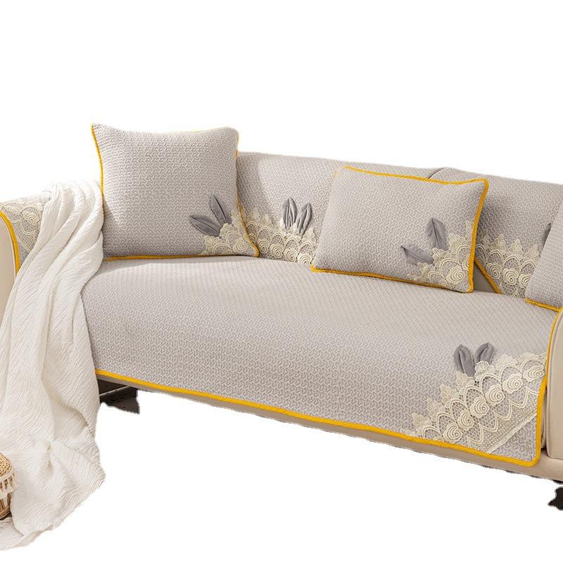 

Подушка для дивана из чистого хлопка, летняя идиллическая минималистичная универсальная нескользящая подушка для четырех сезонов, современный простой чехол для дивана в стиле Ins, чехол 70*70