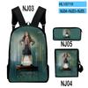 Classic Roald Dahl's Matilda the Musical 3D Print 3pcs/Set School Bags Laptop Daypack Backpack Inclined shoulder bag Pencil Case