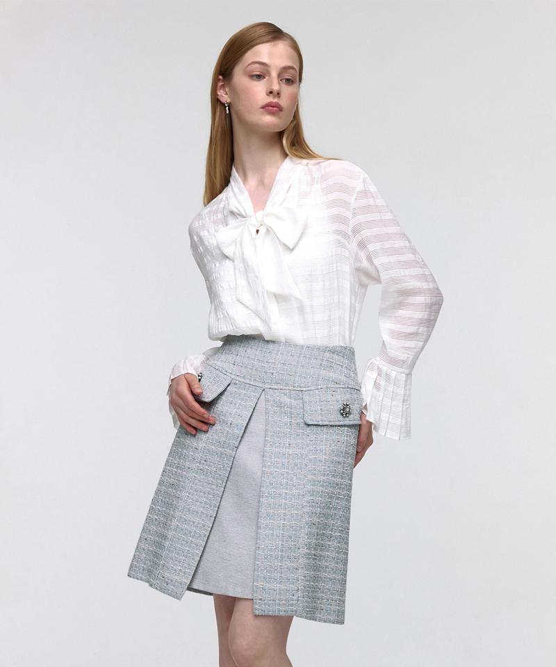 Marie Claire Double Tweed Skirt (Modask07M2)