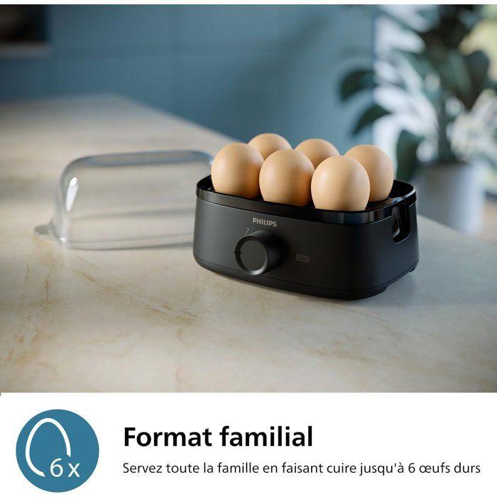 Cuiseur à œuf électrique - philips - hd9137/90 egg cooker noir - 400w - x6