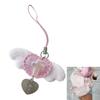 Fashion Wing Heart Cross Hangings Pendant Sweet Phone Strap Bag Decoration Portable Hangings Lanyard for Girls Women