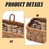 Kitchen Storage Basket with Handle Multifunctional Hanging Basket Organizer Container for Bathroom Fruits Ginger Garlic Plants