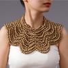 Bohemian Handmade Wooden Beads Woven Bib Necklace Statement Jewelry Women's Vacation Party Accessories