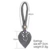 Bohemian Woven Tassel Curtain Tie-back with Leaf Rope Design