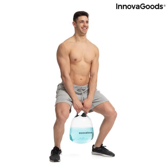 Kettlebell - InnovaGoods - Fibell - Eau - Guide d'exercice inclus - Fitness
